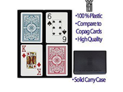 Kem Arrow Narrow Jumbo Index Playing Cards Red and Blue Decks Jumbo Index Playing Cards by Springbok