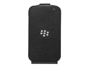 BlackBerry Leather Flip Shell for BlackBerry Q10 Black