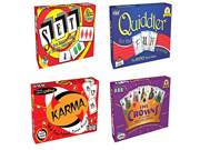 SET Enterprises 4 Game Bundle SET Karma Quiddler Five Crowns