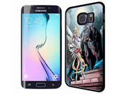 sailor moon and batman in the gotham city for Samsung S6 Edge Black Case