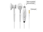 Huawei Ascend Mate2 White High Fidelity Stereo Headphones With Hands Free Microphone And Send Answer End Button