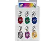 6 Piece Assorted Welcome to Las Vegas Poker Chip Key Chain