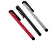 Fosmon Capacitive Stylus Touch Screen Pen for the Samsung Galaxy S6 S5 S4 S3 S2 3 Pack Black Silver Red