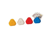 Set of 4 Classic Triangle Shaped Card Holders 4 Pack