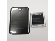 NEW OEM Samsung EB595675LA Note 2 i317 3100 mAH Battery and Grey ATT Battery Door Cover Housing Replacement Set