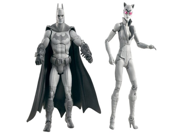 Batman Legacy Arkham City Batman and Catwoman Collector Figure 2 Pack Black and White Deco