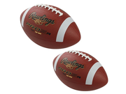 Rawlings PRO5 Junior Size Rubber Football 2 Pack Bundle