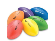 6 Pc Coated Foam Football Set