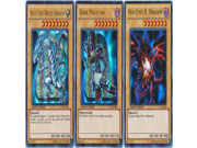 YuGiOh Legendary Collection Single Card Ultra Rare Set of 3 Icon Cards Blue Eyes White Dragon Dark Magician Red Eyes B. Dragon [LC04 LC06]