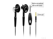 BLU Life Pure Black High Fidelity Stereo Headphones With Hands Free Microphone And Send End Button