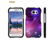 Galaxy S6 Active Case Beyond Cell®Slim Light Weight 2 piece Snap On Non Slip Matte Hard Rubberized Case Galaxy Stars