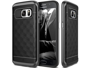 Galaxy S7 Case Caseology® [Parallax Series] Textured Pattern Grip Case [Black] [Shock Proof] for Samsung Galaxy S7 2016 Black