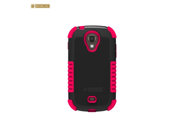 Beyond Cell Duo Shield Durable Hybrid Hard Shell and Silicone Gel Case for Samsung Galaxy Light T399 Non Retail Packaging Black Hot Pink
