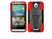 HTC Desire 510 Black And Red Hardcore Slim Kickstand Cases