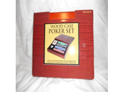 Wood Case Poker Set