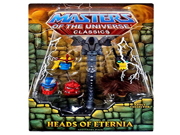 Masters of the Universe Heads of Eternia Accessory Pack includes alternate heads for Grizzlor Buzz Off Sy Klone Roboto Snout Spout and Clawful