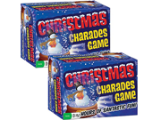 Set of 2 Classic Christmas Charades Family Party Game Holiday Themed