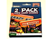 2 Pack Kids Card Games Crazy 8s Memory