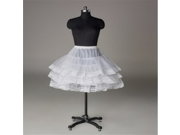 Active convenient cosplay pannier three stage race frill 55cm white knee length base with mesh [GreeParty] japan import