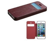 MyBat Book Wallet with Window Case for iPhone 5s 5 Retail Packaging Brown