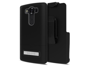 Seidio® SURFACE with Metal Kickstand Case and Belt Clip Holster Combo for the LG V10 [New Design] Black