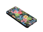Disney Lilo and Stitch Floral If for Iphone Case iPhone 5c black