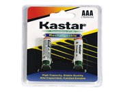 Kastar AAA 1000mAh 2PCS 1 PACK Rechargeable Ni MH Batteries
