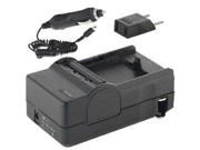 Mini Battery Charger Kit for Sony NP FR1 NP BD1 NP FD1 Battery with fold in wall plug car EU adapters