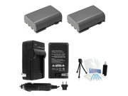 2 Pack NB 2L NB 2LH High Capacity Replacement Batteries with Rapid Travel Charger for Canon Digital Rebel XT XTi EOS 350D 400D Digital Cameras. UltraPro De