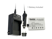 Kastar Battery 1 Pack and Charger Kit for LP E5 LC E5E work with Canon EOS 450D 500D 1000D Kiss F Kiss X2 Kiss X3 Rebel XS Rebel XSi Rebel T1i Digita