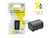 Xit XTNPFV50 1900mAh Lithium Ion Replacement Battery for Sony NPFV50 Black