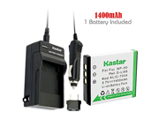 Kastar Battery 1 Pack and Charger Kit for Fujifilm NP 50 Kodak KLIC 7004 Pentax D Li68 work with Fujifilm FinePix F50FD F60FD F70EXR F75EXR F80EXR F85EXR F1