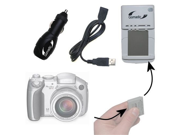 Canon Powershot S2 IS Battery Charger Kit Contains multiple charging options including AC Wall DC Car and USB Port