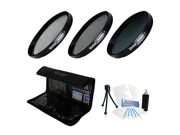 72mm Digital Pro High Resolution ND8 Filter Kit UV CPL ND8 with Deluxe Filter Carry Case for Select Canon Lenses. UltraPro Bundle Includes Cleaning Kit LC