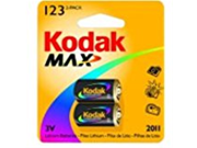 Kodak MAX K123LA 2 Lithium Photo Battery 2 Pack