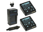 Wasabi Power Battery 2 Pack and Charger for Kodak LB 080 and Kodak PIXPRO SP1 SP360
