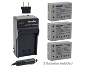 Kastar NB 10L Battery 3X and Charger Kit for Canon NB10L CB 2LC and Canon PowerShot G1 X PowerShot G15 PowerShot G16 PowerShot SX40 HS PowerShot SX50 HS
