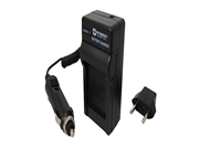 Mini Battery Charger Kit for Sony NP FE1 Batteries with fold in wall plug car EU adapters For the Sony DSC T7 Camera