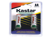Kastar AA 2700mAh 2PCS 1 PACK Rechargeable Ni MH Batteries