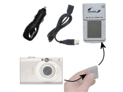 Gomadic Portable External Battery Charging Kit for the Canon Digital IXUS 85 IS Includes Wall Car and USB Charge Options