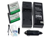 2 Pack NP FT1 High Capacity Replacement Batteries with Rapid Travel Charger for Sony DSC T5 DSC T9 DSC T5 BC TR1 DSC T33 DSC T3 UltraPro BONUS INCLUDED Camer
