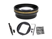 UltraPro High Resolution 52mm Telephoto Lens Bundle for GoPro Hero 3 Hero 4 Cameras. Includes 2x Telephoto High Definition Lens Deluxe Lens Pen Cleaner Ultr