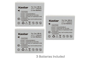 Kastar Battery 3 Pack for Canon NB 4L CB 2LV and Canon PowerShot SD1000 SD1100IS SD1400IS SD200 SD30 SD300 SD400 SD430 SD600