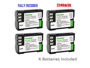 Kastar Battery 4 Pack for Olympus BLM 1 BLM 01 PS BLM1 work for Olympus C 5060 C 7070 C 8080 E 1 E 3 E 30 E 520 EVOLT E 300 E 330 E 500 E 510 Came
