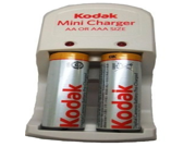 Kodak Mini Charger for AA or AAA includes 2 Kodak AA Rechargeable Batteries Bulk