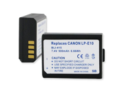 CANON LP E10 7.4V 900MAH Battery