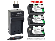 Kastar LP E6 Battery 3 Pack and Charger Kit for Canon LP E6 LP E6N LC E6 LC E6E work with Canon EOS 5DS R Canon EOS 5DS and Canon EOS 5D Mark II EOS 5D M