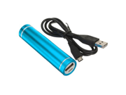 2600mAh Portable Blue External Power Bank Battery Charger for iPhone 5 4S 4 3GS i9300 Light Blue