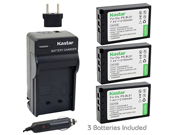 Kastar Battery 3 Pack and Charger Kit for Olympus BLS 1 PS BLS1 work for Olympus E 400 E 410 E 420 E 450 E 600 E 620 E P1 E P2 E P3 E PL1 E PL3 E PM1 Cameras