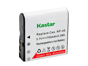 Kastar CNP40 Battery 1 Pack for Samsung SLB 1237 and Digimax L55 Digimax L55W Digimax L85 Epson L500V Cameras